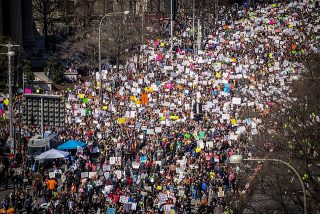 March for our Lives on Pennsylvania Avenue, Washington, D.C., March 24, 2018. (Phil Roeder from Des Moines, IA, USA (March for Our Lives)) (CC-BY)