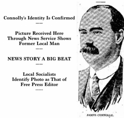 Irish Rebels of 1916, James Connolly, New Castle (PA) News w:text, May 15, 1916 .png
