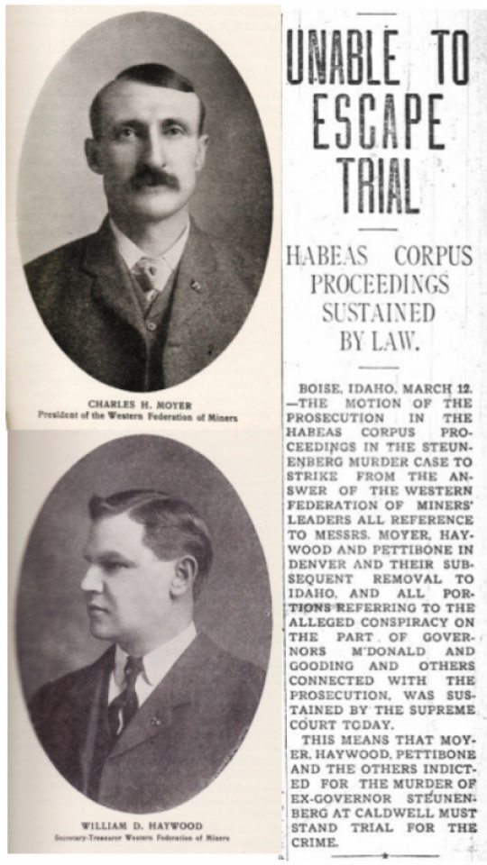 Moyer Haywood, Oakland Trib, Habeas Corpus, Mar 12, 1906.png