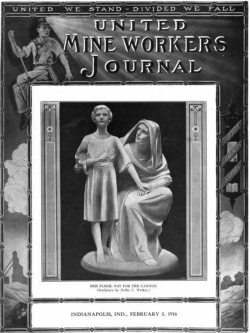 UMWJ, Cover, Feb 3, 1916, Not For The Cannon by Nellie V Walker.png