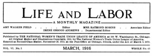 WTUL, Life and Labor, March 1916.png
