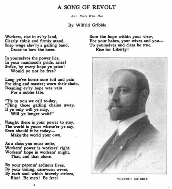 Wilfrid Gribble, Song of Revolt, ISR, Mar 1916.png