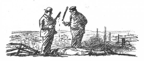 Youngstown Steel Strike of 1915-16, Capitalist Violence, ISR Feb 1916.png