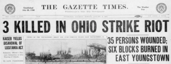 Youngstown Steel Strike, Massacre, Ptts Gz Tx, Jan 8, 1916.png