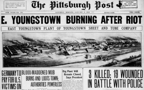 Youngstown Steel Strike, Massacre, Ptts Post, Jan 8, 1916.png
