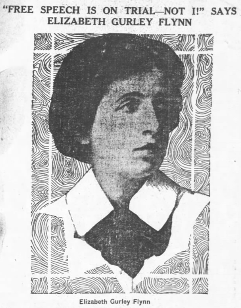 Elizabeth Gurley Flynn, Free Speech Trial, Paterson, Day Book, Dec 1, 1915.png