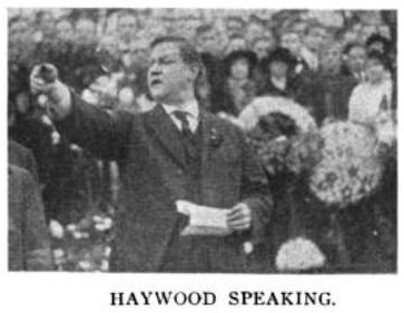 Joe Hill Funeral, Haywood Speaking, ISR Jan 1916.png