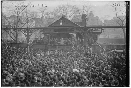 May Day 1916, NYC Union Sq Algernon Lee, LOC.png