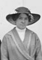 Pearl Jolly, cropped from Judge Lindsy on Tour with Women of Ludlow, May 1914.png