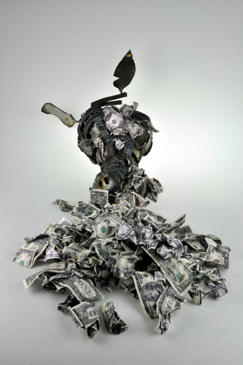 one of my metal pieces: Politicking 558 U.S.310 (2010).png