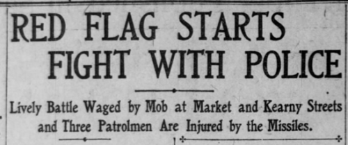 Red Flag Starts Riot, SF Call, Apr 9, 1906.png