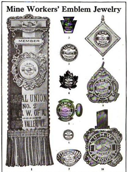 UMWA Emblem Jewelry, UMWJ, Dec 14, 1915.png