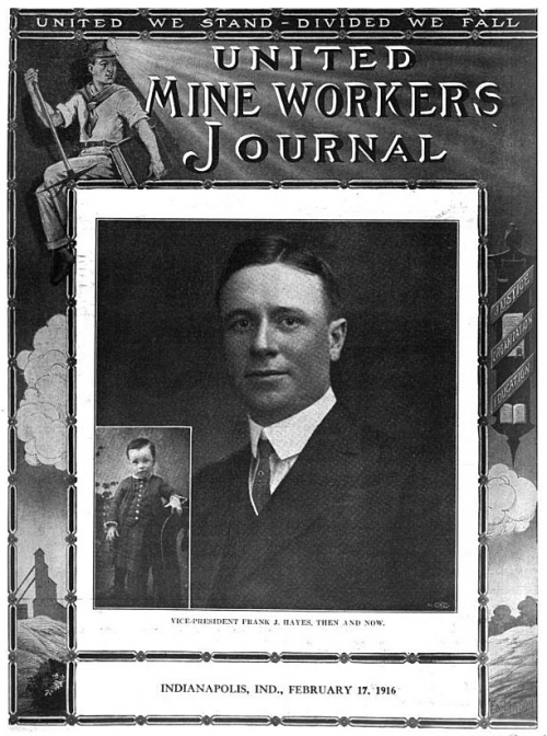 UMWJ, Feb 17, 1916, Cover, Frank J Hayes.png