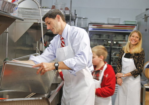 Unelectable Paul Ryan Washing Clean Dishes.jpg