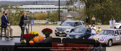 Jill Biden - Drive-In Rally.GIF