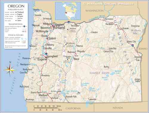 Oregon Map L 